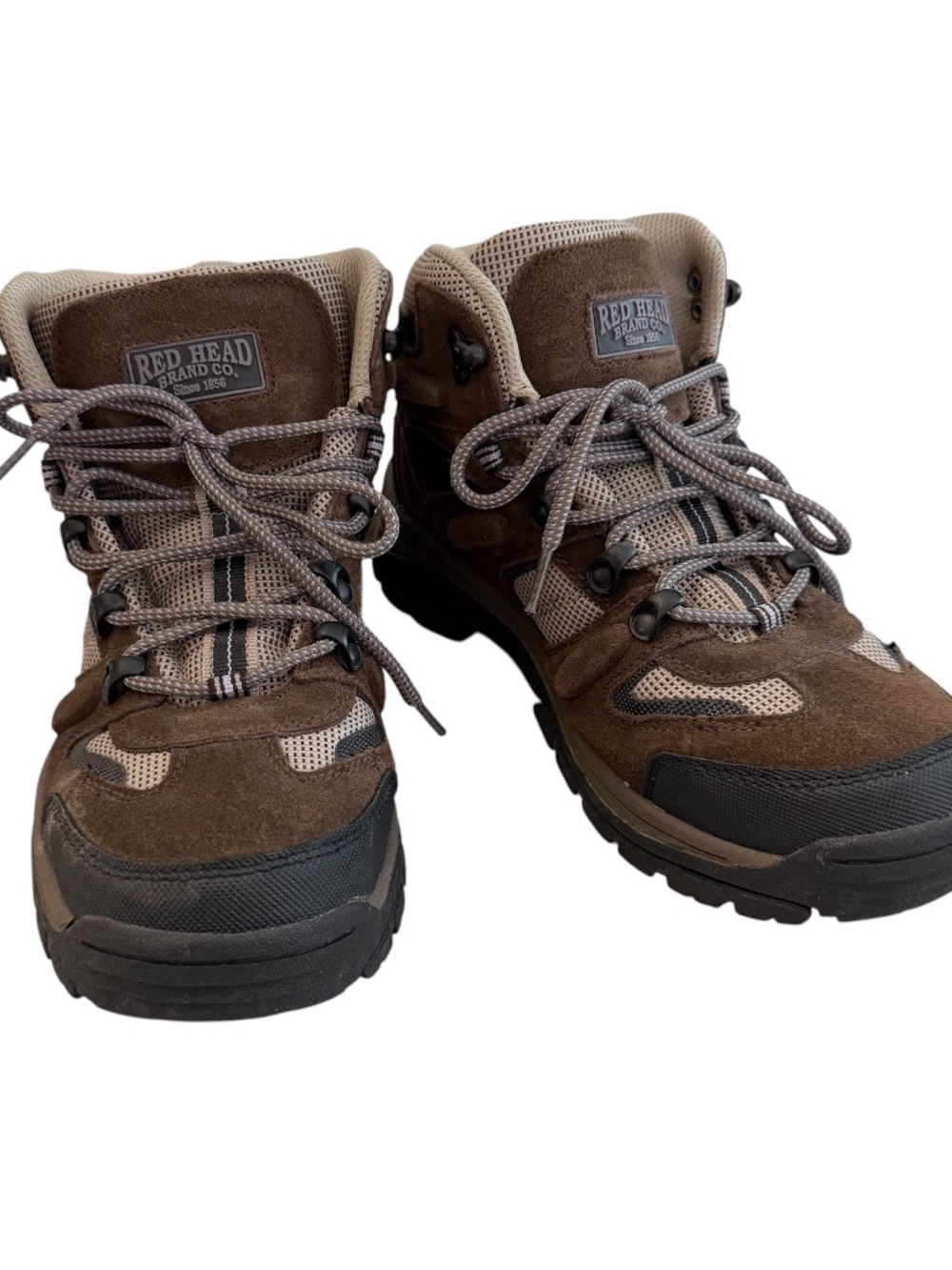 RedHead Women’s Brown and Tan Leather Ankle Lace Up Hiking Boots Sz 10M GUC